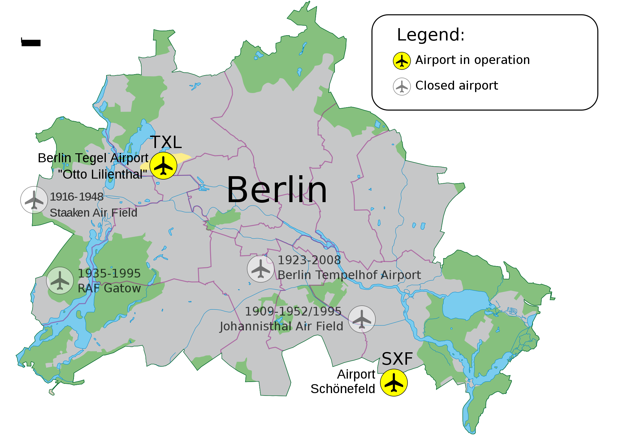 "Berlín en el mapa"