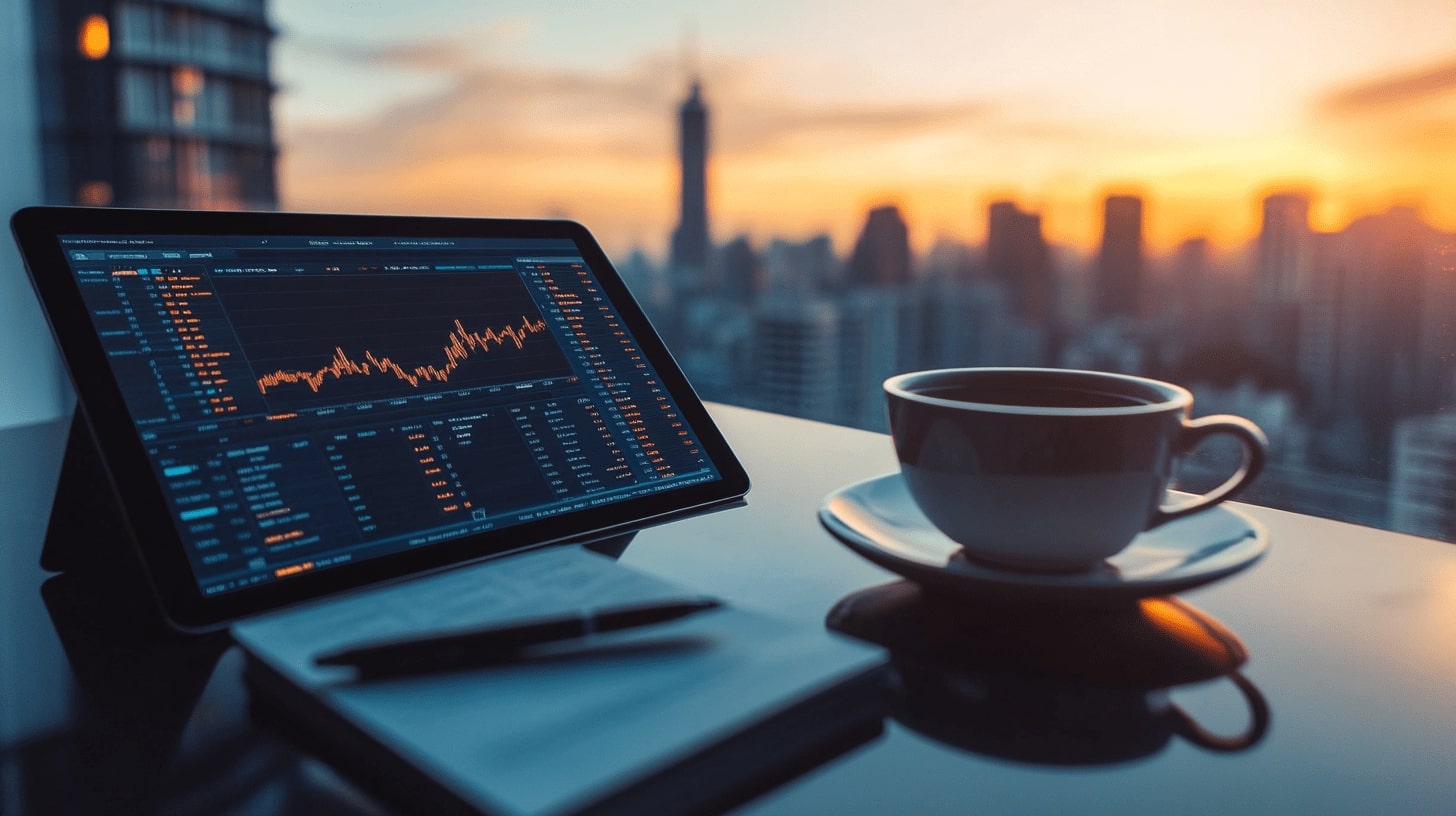 Portada 2 - bitzer Trading en tablet con cafe - bitzer